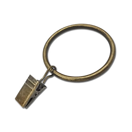 1 1/4" Metal Rings With Clips