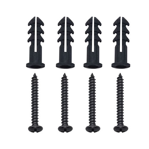 4.5" Inch Black Metal Decorative Curtain Holdbacks With Screws