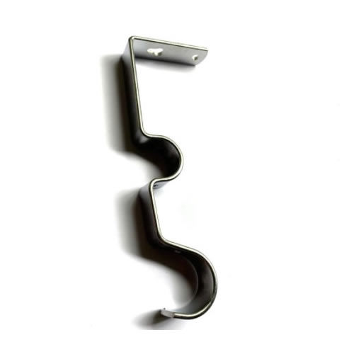 80mm Nickel Pole Double Window Curtain Rod Bracket